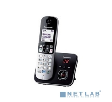 Телефон Panasonic KX-TG6821RUB  (черный) {Беспроводной DECT,автоответчик,определитель номера,телефонный справочник 120 зап.}