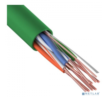 Кабель Rexant (01-0062) Кабель витая пара U/UTP, CAT 5e, нг(А)-HFLTx 4х2х0,52мм, 24AWG, внутренний, зеленый, 305м Rexant