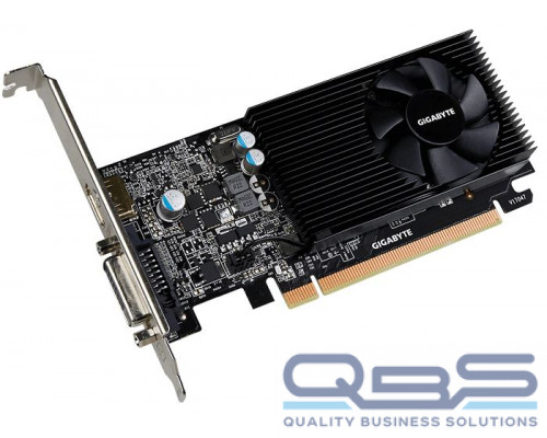Видеокарта GIGABYTE GT1030 2GB LP//GT1030, HDMI, DVI, 2G,D5 купить QBS.ru