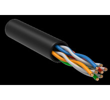  ITK Витая пара U/UTP кат.5E 4x2х24AWG LSZH черный (305м)