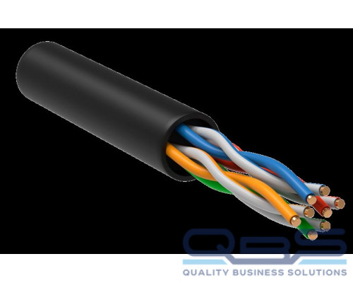 ITK Витая пара U/UTP кат.5E 4x2х24AWG LSZH черный (305м) купить QBS.ru