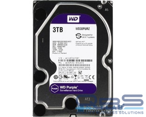 Жесткий диск 3TB WD Purple (WD30PURZ) {Serial ATA III, 5400- rpm, 64Mb, 3.5} купить QBS.ru
