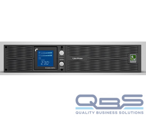 Источник бесперебойного питания CyberPower PR1000ELCDRT2UA Line-Interactive 1000VA/900W USB/RS-232/Dry/EPO/SNMPslot/RJ11/45 (8 IEC С13) купить QBS.ru