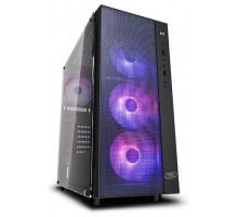 Корпус Deepcool MATREXX 55 MESH ADD-RGB 4F без БП, боковое окно (закаленное стекло), 3xARGB 120мм вентилятора спереди, 1xARGB 120мм вентилятор сзади, черный, ATX