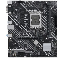 Материнская плата ASUS PRIME H610M-E D4, LGA1700, H610, 2*DDR4, DP+D-Sub + HDMI, SATA3, Audio, Gb LAN, USB 3.2*4, USB 2.0*6, COM*1 header (w/o cable), mATX ; 90MB19N0-M0EAY0