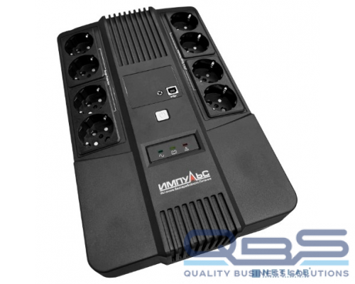 Импульс Импульс ИБП МАСТЕР 800 {800/480 ВА/Вт, LED, USB, RJ11/RJ45, SCHUKOx8} {MT80103} купить QBS.ru