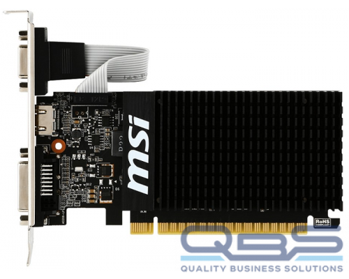 Видеоадаптер VGA MSI GT 710 2GD3H LP PCI-E16 GT710 2GB GDDR3 купить QBS.ru
