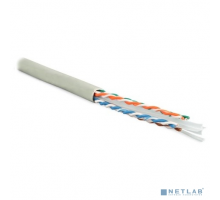 Неэкранированная витая пара Hyperline UUTP4-C6-S23-IN-PVC-GY-305 (305 м) Кабель витая пара, неэкранированная U/­UTP, категория 6, 4 пары (23 AWG), одножильный (solid), с разделителем, PVC, –20°C – +75°C, серый 