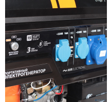 Генераторы Генератор бензиновый PATRIOT GP 7210LE 474101588 {Двигатель: 4т, OHV, АИ-92, 420 сс, 14 л.с; Мощность ном/макс: 6.0/6.5 кВт; Объём бака: 25 л;Розетки: 2 евро 16А,1 евро 32А;Вес: 86 кг;}