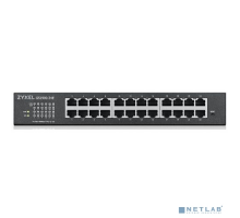 Сетевое оборудование ZYXEL GS1900-24-EU0102F Smart коммутатор GS1900-24, Rack 19U, 24xGE, 2xSFP, бесшумный