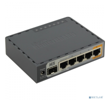 Сетевое оборудование MikroTik RB760iGS Маршрутизатор 2 ядра (880 МГц), 5х 1G RJ45, SFP, USB, MicroSD, раздача PoE (HEX S)