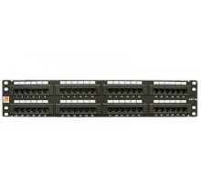  Патч-панель LANMASTER 48 портов, UTP, кат.5E, 2U