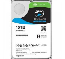 Жесткий диск HDD SATA Seagate 10Tb, ST10000VE0008, SkyHawk AI, 7200 rpm, 256Mb buffer, 1 year