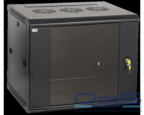 ITK Шкаф LINEA W 6U 600x600 мм дверь стекло, RAL9005 купить QBS.ru