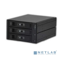 Опция к серверу Procase L3-203-SATA3-BK {Hot-swap корзина 3 SATA3/SAS 6Gb, черный, с замком, hotswap aluminium mobie rack module (2x5,25) 1xFAN 80x15mm}