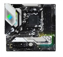 Материнская плата ASROCK B550M STEEL LEGEND, AM4, B550, 4*DDR4, DP+HDMI, 6xSATA3 6.0 (RAID), M.2 Socket, 4xUSB 3.2, Type-C, 2xUSB 2.0, mATX; 90-MXBCU0-A0UAYZ