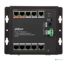 Коммутаторы DAHUA DH-PFS3111-8ET-96-F 8-портовый неуправляемый коммутатор с PoE, уличное исполнение