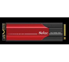 Ssd накопитель Netac SSD N950E Pro 1TB PCIe 3 x4 M.2 2280 NVMe 3D NAND, R/W up to 3350/2800MB/s, TBW 800TB, 1024MB DRAM buffer, with heat sink, 5y wty