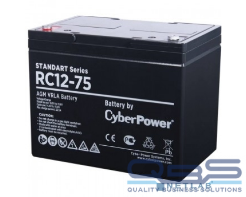 батареи/комплектующие к ИБП CyberPower Аккумулятор RC 12-75 12V/75Ah купить QBS.ru