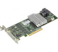 Контроллер Supermicro AOC-S3108L-H8IR-16DD 8-port/12Gb/s/16 SATA/SAS drives/RAID (0/1/5/6/10/50/60)/2GB DDR3 on-card cache/SFF-8643 MiniSAS HD