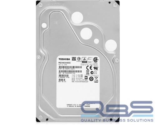 Жесткий диск Toshiba Enterprise HDD 3.5 SATA 4ТB, 7200rpm, 128MB buffer (MG04ACA400E), 1 year купить QBS.ru