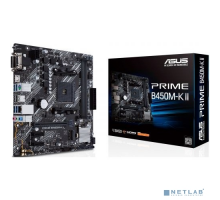 Материнская плата Asus PRIME B450M-K II {Soc-AM4 AMD B450 2xDDR4 mATX AC`97 8ch(7.1) GbLAN RAID+VGA+DVI+HDMI}
