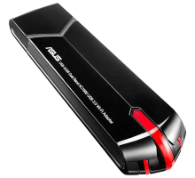 Адаптер ASUS USB-AC68 // WI-FI 802.11ac, 600 + 1300 Mbps USB 3.0 Adapter +  antenna ; 90IG0230-BM0N00