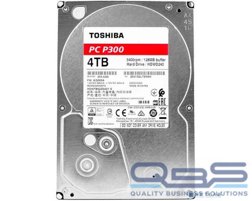 Жесткий диск 4TB Toshiba P300 (HDWD240YZSTA) {SATA 6.0Gb/s, 5400 rpm, 128Mb buffer, 3.5} купить QBS.ru