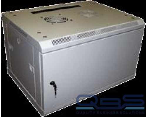 Шкаф настенный 2, 12U 600x450,  дверь металл купить QBS.ru