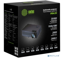 Проектор Проектор Cactus CS-PRM.05B.WUXGA-W LCD 2800Lm (1920x1080) 2000:1 ресурс лампы:30000часов 2xUSB typeA 2xHDMI 4.2кг