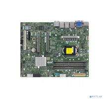 Материнская плата Supermicro MBD-X12SCA-F-B {W-1200 CPU, 4 DIMM slots, Intel W480 controller for 4 SATA3 (6 Gbps) ports, RAID 0,1,5,10, 1 PCI-E 3.0 x4, 2 PCI-E 3.0 x16 slots}