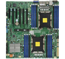 Материнская плата Supermicro Motherboard 2xCPU X11DPI-NT 2nd Gen Xeon Scalable TDP 205W/ 16xDIMM/ 14xSATA/ C622 RAID 0/1/5/10/ 2x10GbE/ 4xPCIex16, 2xPCIex8/ M.2(PCIe)(E-ATX)Bulk