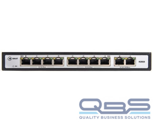 Коммутатор неуправляемый Бастион SKAT PoE-8E-2G купить QBS.ru