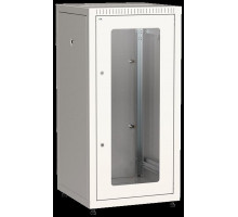  ITK Шкаф LINEA E 24U 600х600мм двери 2шт стек. и метал. сер.