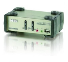 Переключатель электронный ATEN 2-Port PS/2-USB VGA/Audio KVMP™ Switch with OSD