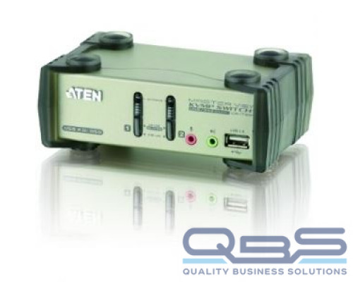 Переключатель электронный ATEN 2-Port PS/2-USB VGA/Audio KVMP™ Switch with OSD купить QBS.ru