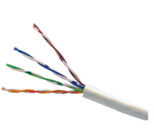  Кабель TWT UTP, патч-кордовый, 2 пары, Кат.5e, PVC, 305 метров, белый
