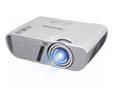  Проектор ViewSonic PJD5553LWS DLP, WXGA 1280x800, 3200Lm, 20000:1, 2*VGA, HDMI, mini-USB, 3D Ready, 2W speaker, Short-throw, Noise 27dB (Eco), 2.51кг, White, VS15876