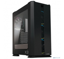 Корпус Корпус ZALMAN X3 BLACK, без БП, боковое окно (закаленное стекло), черный,  ATX 