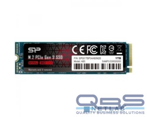 накопитель Silicon Power SSD 1Tb A80 SP001TBP34A80M28, M.2 2280, PCI-E x4, NVMe купить QBS.ru