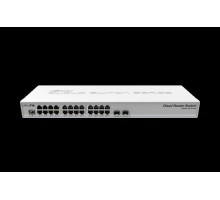 Коммутатор MikroTik Cloud Router Switch 326-24G-2S+RM with 800 MHz CPU, 512MB RAM, 24xGigabit LAN, 2xSFP+ cages, RouterOS L5 or SwitchOS (dual boot), 1U rackmount case, PSU