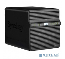 Дисковый массив Synology DS420J Сетевое хранилище QC1,4GhzCPU/1GB/RAID0,1,5,6,10/up to 4HDDs SATA(3,5' ')/2xUSB3.0/1GigEth/iSCSI/2xIPcam(upto 16)/1xPS/2YW