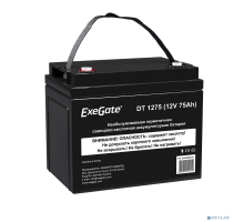 батареи Exegate EX282983RUS Аккумуляторная батарея DT 1275 (12V 75Ah, под болт М6)
