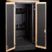 Шкаф LANMASTER SOUNDPROOF звукоизолированный 24U 750x1130 мм, отделка под дерево, цвет лиственница купить QBS.ru