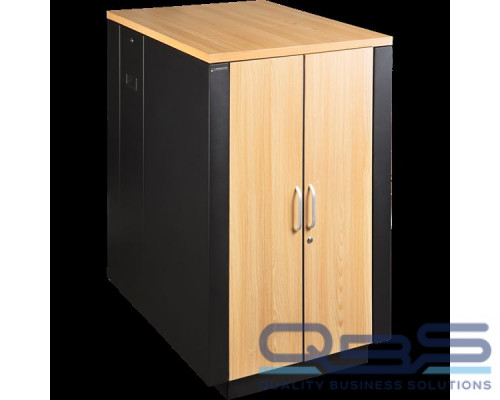 Шкаф LANMASTER SOUNDPROOF звукоизолированный 24U 750x1130 мм, отделка под дерево, цвет лиственница купить QBS.ru