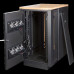 Шкаф LANMASTER SOUNDPROOF звукоизолированный 24U 750x1130 мм, отделка под дерево, цвет лиственница купить QBS.ru