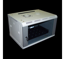  Шкаф настенный 2, 15U 600x450, стеклянная дверь