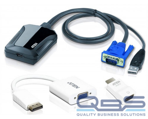 Квм переключатель ATEN Laptop USB KVM Console Crash Cart AdapterVC925 kit купить QBS.ru