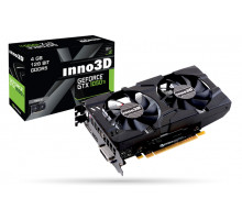 Видеокарта INNO3D GTX 1050 Ti Twin X2//GTX1050Ti, HDMI, DP, DVI, 4G,D5
