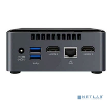 Компьютер Intel NUC BOXNUC7CJYHN2 Intel NUC kit, Intel Celeron J4005, 2.7 GHz, DDR4 SODIMM (up to 2400MHz/8Gb), VGA Intel HD Graphics(2xHDMI 2.0), 4xUSB3.0, 1x2.5HDD, WiFi+BT, SHXC, powercord EU, w/ no codec